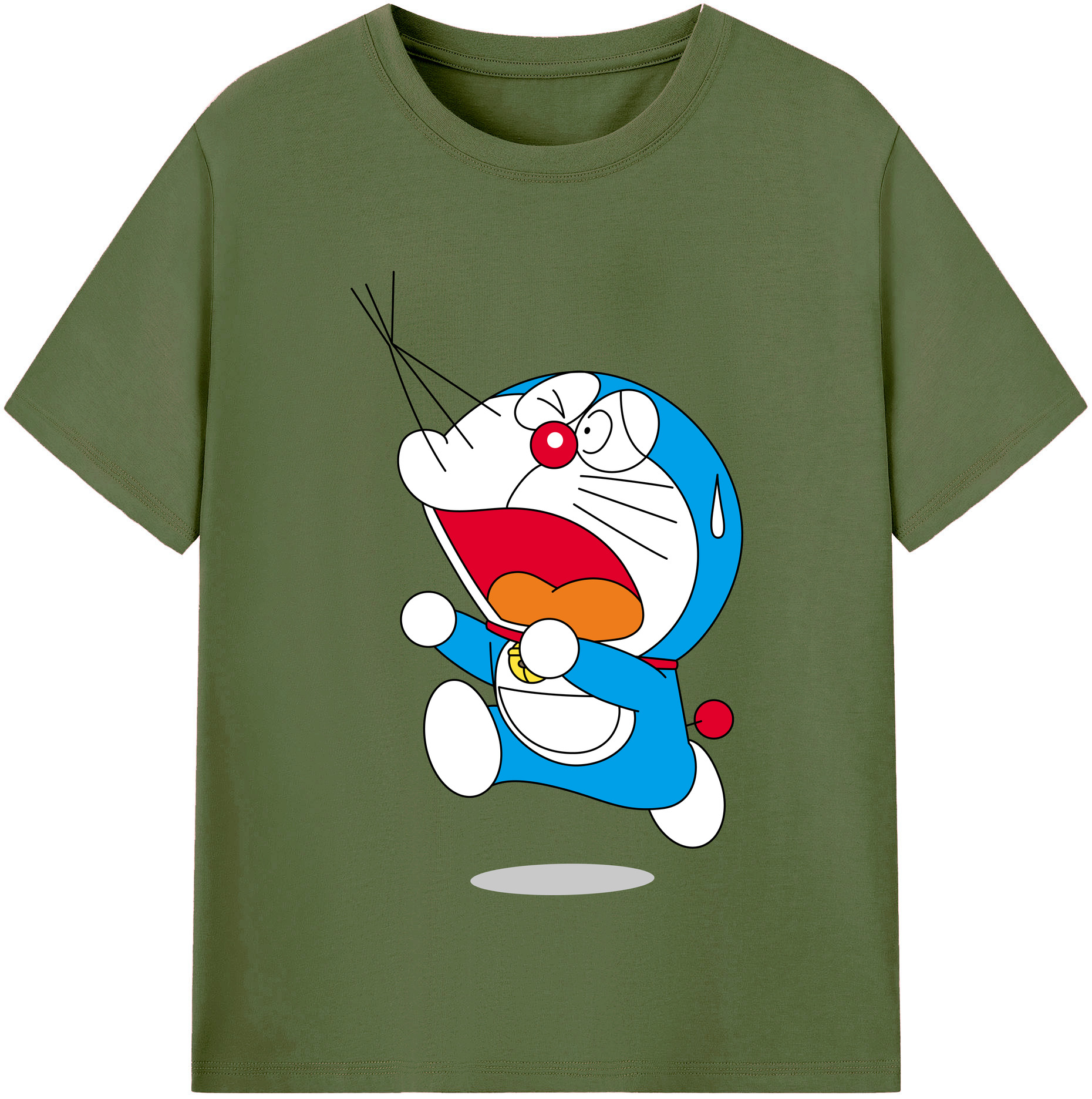 （画像用） ドラえもん Doraemon 綿100％半袖Tシャツ（フロントプリント）